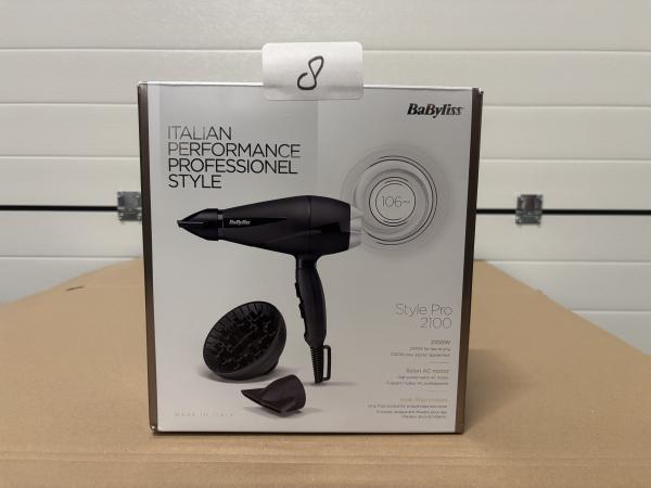 Veiling - BaByliss Style Pro 2100 Föhn 6710DE, Elektronische apparatuur, Persoonlijke Verzorgingsapparatuur, Gebruikt
