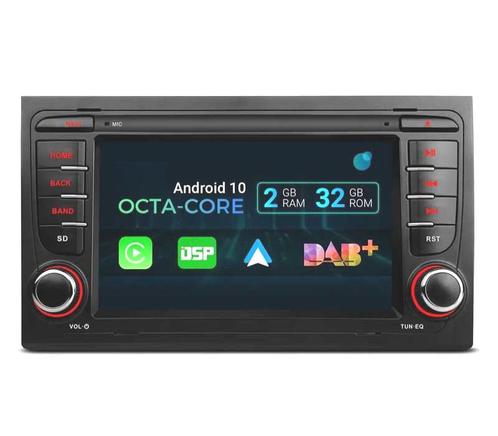 Autoradio Android 10 7 pour Audi A4 B6 B7 00-07 Usb Gps Tact, Auto diversen, Autonavigatie, Verzenden
