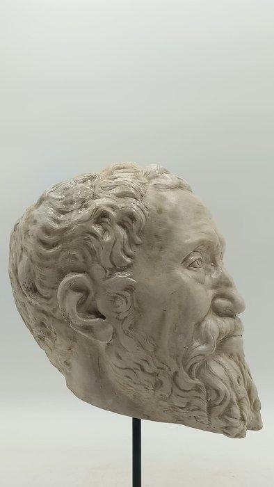 sculptuur, Michelangelo Buonarroti - 34 cm - marmerstof, Antiquités & Art, Curiosités & Brocante