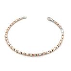 Handmade - Armband - 6.1 g - 18 karaat Roségoud, Witgoud -, Handtassen en Accessoires, Armbanden, Nieuw