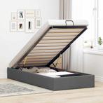 vidaXL Bedframe zonder matras 90x200 cm stof donkergrijs, Verzenden, Nieuw