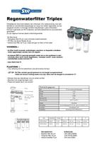 Regenwaterfilter voorfilter SYR triplex 3/4 aansluiting, Verzenden