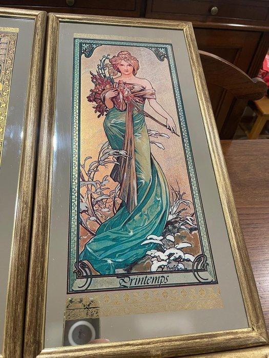 Alphonse Mucha The four seasons series - Spiegel (4) -, Antiek en Kunst, Curiosa en Brocante