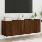 vidaXL Tv-meubels 2 st wandgemonteerd 60x30x41 cm bruin, Huis en Inrichting, Kasten |Televisiemeubels, Verzenden, Nieuw