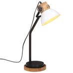 vidaXL Bureaulamp 25 W E27 18x18x60 cm wit, Huis en Inrichting, Verzenden, Nieuw