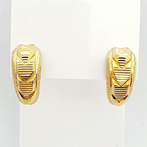 Boucles doreilles - 18 carats Or jaune, Handtassen en Accessoires, Oorbellen