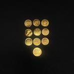 Wereld. 1970s Lot of 10 “World Smallest 8K Gold Coins 1970, Postzegels en Munten