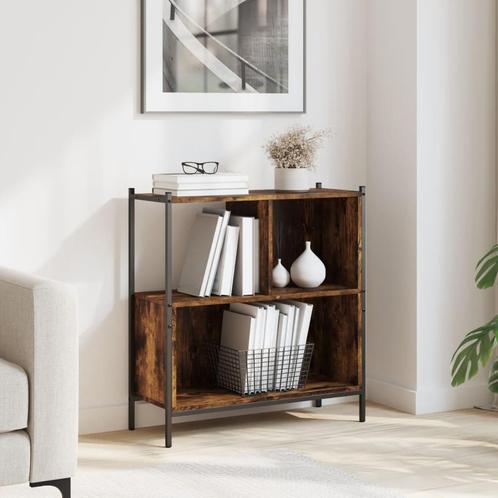 vidaXL Boekenkast 72x28x77,5 cm bewerkt hout gerookt, Huis en Inrichting, Kasten | Boekenkasten, Nieuw, Verzenden