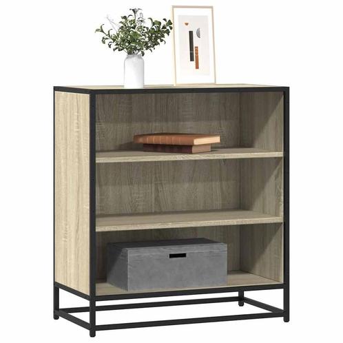 vidaXL Dressoir 68x35x76 cm bewerkt hout en metaal sonoma, Huis en Inrichting, Kasten | Dressoirs, Nieuw, Verzenden