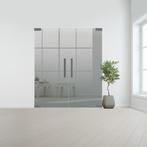 Glazen dubbele binnendeur zonder kozijn RVS beslag-Grijs geh, Bricolage & Construction, Verzenden