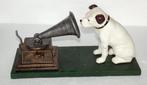 Gietijzeren HMV His Masters Voice Dog and Record, Antiek en Kunst