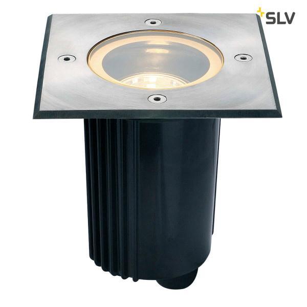 SLV DASAR 115 Grondspot RVS-316 vierkant GU10 IP67, Tuin en Terras, Buitenverlichting, Nieuw, Netvoeding, Verzenden