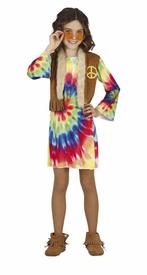 Hippie Kostuum Meisje, Kinderen en Baby's, Carnavalskleding en Verkleedspullen, Nieuw, Verzenden