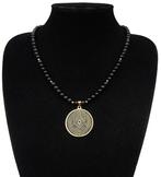 Zwarte obsidiaan ketting voor vrijmetselaars: Goddelijk oog