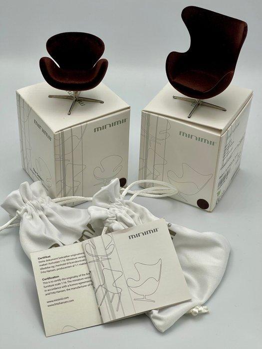 Fritz Hansen, Minimii - Arne Jacobsen - Stoel (5) - Egg, Antiquités & Art, Antiquités | Meubles | Chaises & Canapés