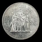 France. Silver 50 Francs Hercules Coin (30g) 1974 (Sans