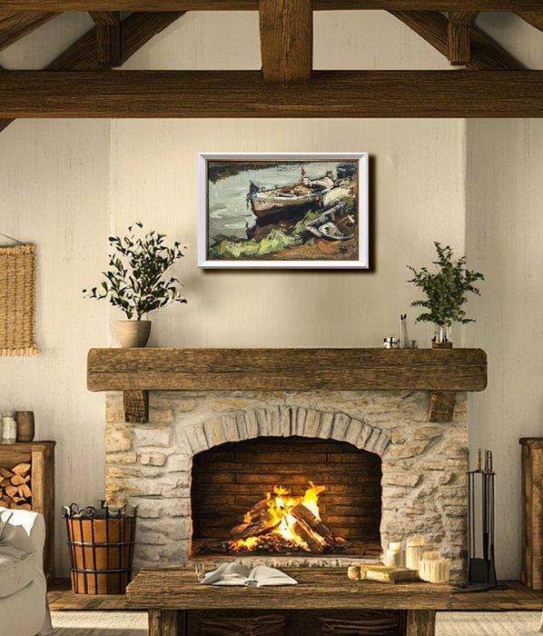 Marta Argentina (1959) - Delta del Ebro, Tarragona, España, Antiek en Kunst, Kunst | Schilderijen | Klassiek