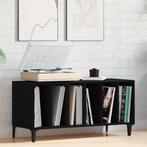 vidaXL Zwarte Eiken Platenkast - 100x38x48 cm van Engineered, Verzenden, Nieuw