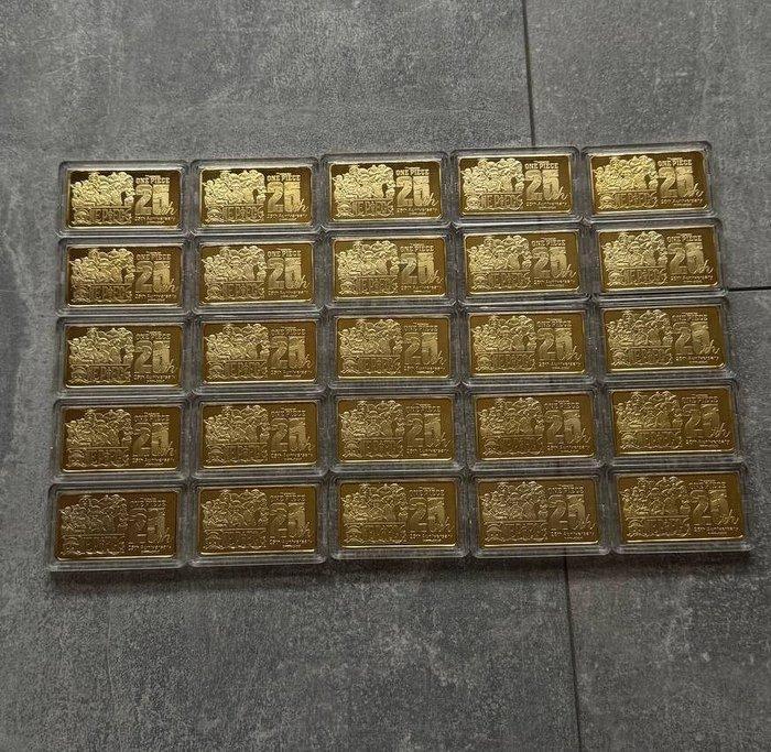 Wereld. Medal Collection of 25 x Commemorative 24K Gold, Antiek en Kunst, Antiek | Speelgoed