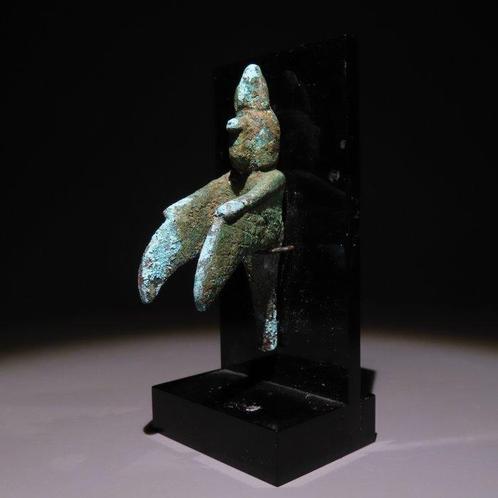 Oud-Egyptisch Brons Wadjet. Late periode, 664 - 332 v.Chr., Verzamelen, Mineralen en Fossielen
