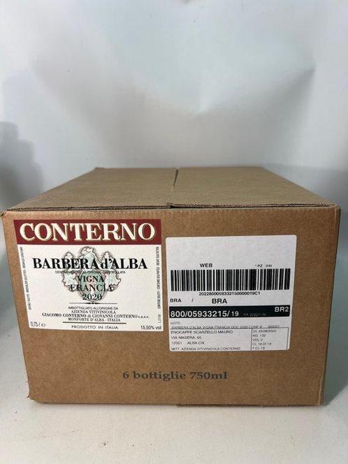 2020 Conterno, Barbera d’Alba Vigna Francia - Piëmont - 6, Verzamelen, Wijnen