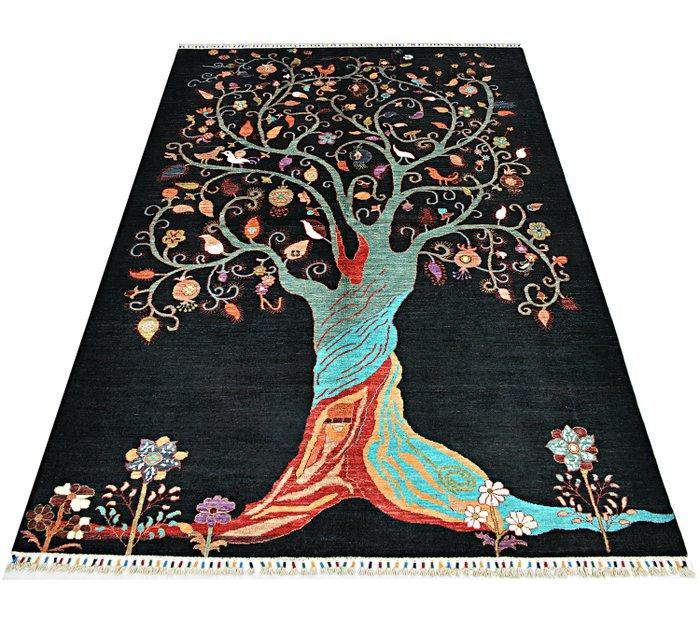 Afghan, Handgeknoopt uniek tapijt. Prachtig meesterwerk., Maison & Meubles, Ameublement | Tapis & Moquettes