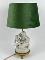 Tafellamp - Biscuit porselein - Een lamp met plamuurgroep