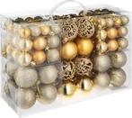Tweedekans | tectake - Set van 100 kerstballen goud - 403323, Diversen, Ophalen of Verzenden, Nieuw