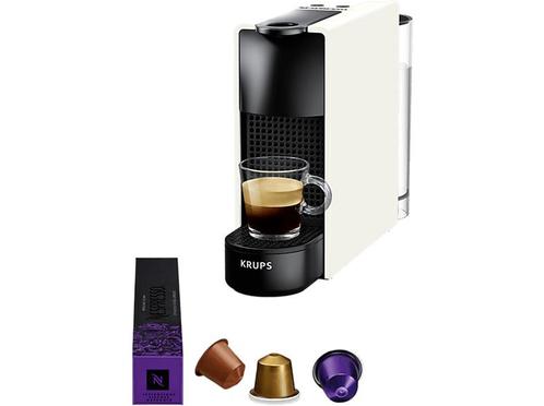 Krups -  Nespresso Essenza Mini  (xn110110) - Wit, Elektronische apparatuur, Koffiezetapparaten, Koffiepads en cups, Nieuw, Afneembaar waterreservoir