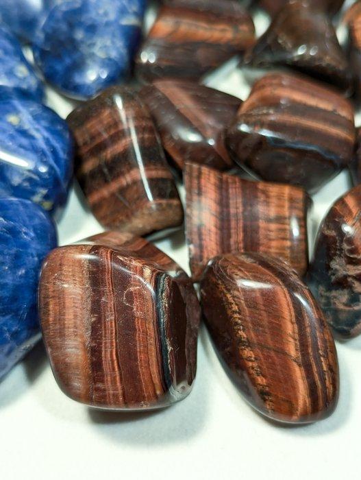 1.023 kg - Gepolijste middelgrote stenen, partij van, Collections, Minéraux & Fossiles