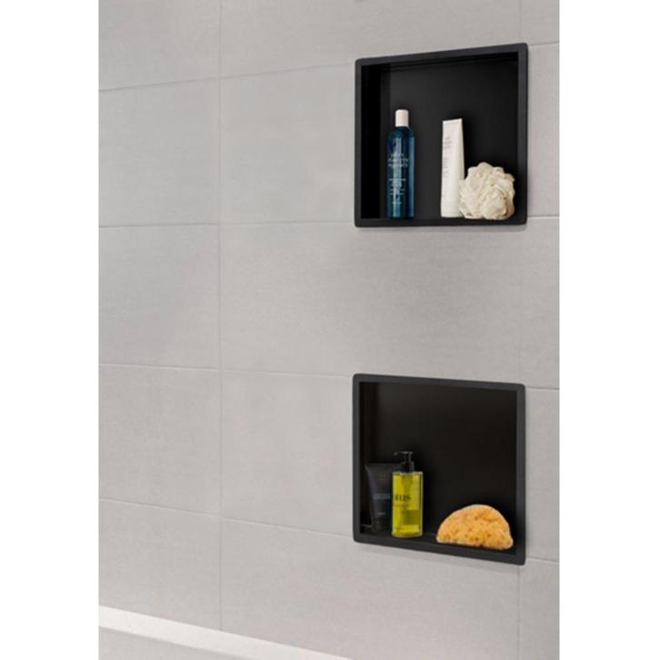 Wiesbaden Inbouwnis | Exellence | 30x30x7cm | Mat Zwart, Doe-het-zelf en Bouw, Sanitair, Bad, Nieuw, Ophalen of Verzenden