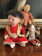Three vintage / antique dolls incl. Ichimatsu - Pop - China, Antiquités & Art