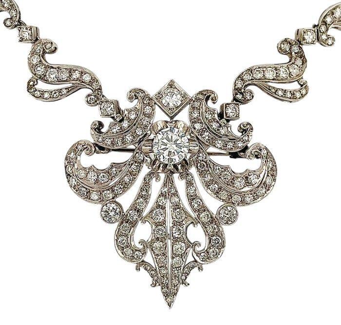 Collier - 18 carats Or blanc Diamant (Naturelle), Bijoux, Sacs & Beauté, Colliers