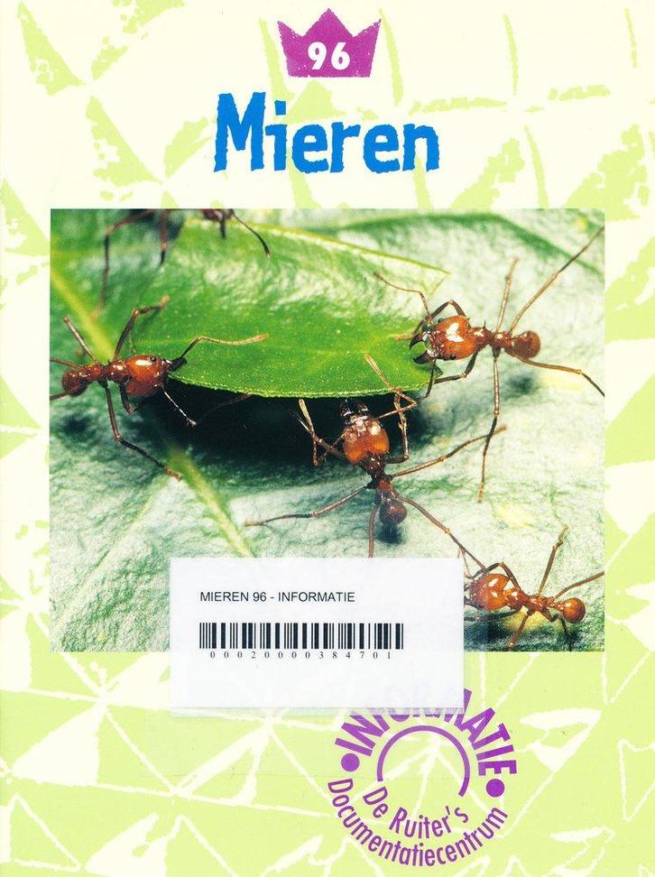 De Ruiters informatie 96: Mieren, Livres, Livres scolaires, Envoi
