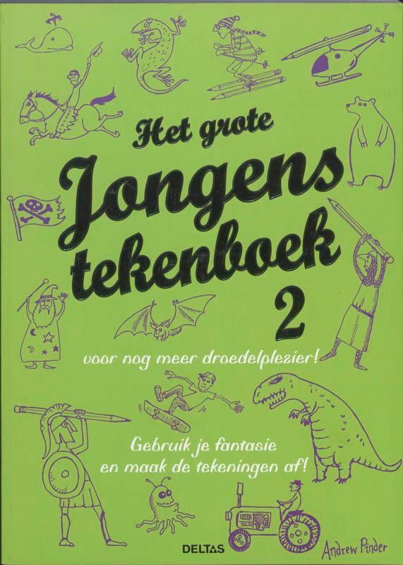 Het grote jongens tekenboek 2 9789044727661 Andrew Pinder, Livres, Livres pour enfants | Jeunesse | 10 à 12 ans, Envoi