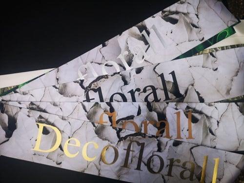 Bedrukt lint greenleaf populus alba met metallic zilveren, Hobby en Vrije tijd, Knutselen, Nieuw