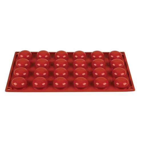 Bakvorm siliconen | Cap. 24  pomponettes | 3,4(Ø)x1,6(h)cm, Zakelijke goederen, Horeca | Keukenapparatuur, Nieuw in verpakking