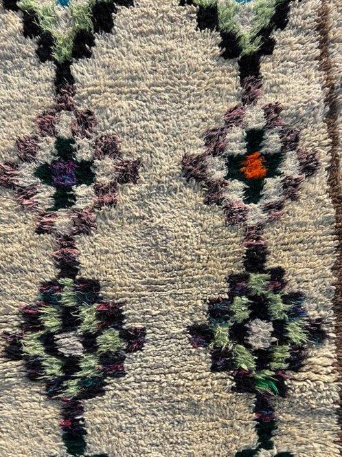 Vintage Marokkaans Berber Beni Ourain-tapijt - Vloerkleed -, Huis en Inrichting, Stoffering | Tapijten en Vloerkleden