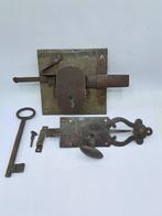 Slot en sleutel - Veerslot en Sleutelslot, Antiek en Kunst