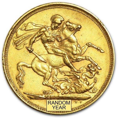 Verenigd Koninkrijk. British Gold Sovereign Queen Victoria, Postzegels en Munten, Edelmetalen en Baren