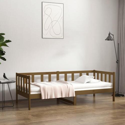 vidaXL Slaapbank 80x200 cm massief grenenhout honingbruin, Maison & Meubles, Chambre à coucher | Lits, Envoi