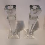 Kandelaber (2) - Kristal - een paar kandelaars, Antiek en Kunst