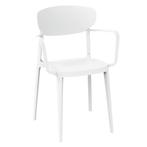 Stoel | LUGANO | Kunststof | White | In-/Outdoor |, Verzenden, Nieuw in verpakking
