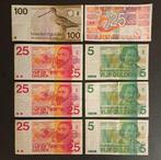 Nederland. - 8 banknotes - various dates  (Zonder