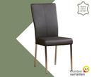Leren eetkamerstoel Daily - Toledo Antracite (donkergrijs), Huis en Inrichting, Stoelen, Nieuw, Leer, Ophalen of Verzenden, Eén