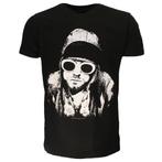 Kurt Cobain Planga Foto T-Shirt - Officiële Merchandise, Nieuw