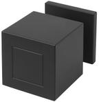 Knopkruk SQUARE JB200PD ongeveerd op rozet mat zwart, Nieuw, Overige materialen, Klink of Kruk