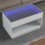 vidaXL Salontafel met Infinity LED 90x50x50 cm wit, Verzenden, Nieuw