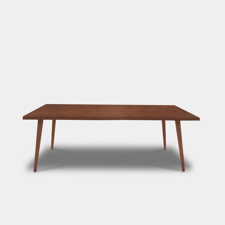 Tafel Boomstam Eikenhout  Konisch  260x100, Huis en Inrichting, Tafels | Eettafels