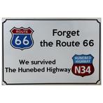 Forget route 66 reclamebord 20x30, Collections, Marques & Objets publicitaires